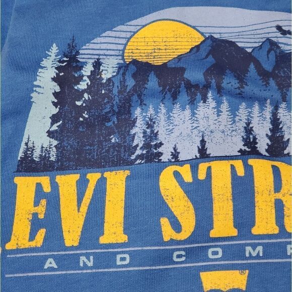 🔹️NWT Levi's Blue Mountain Short Sleeve Shirt Men's Large - Picture 6 of 9